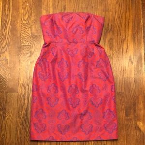 Vintage straight neck orange JCREW dress